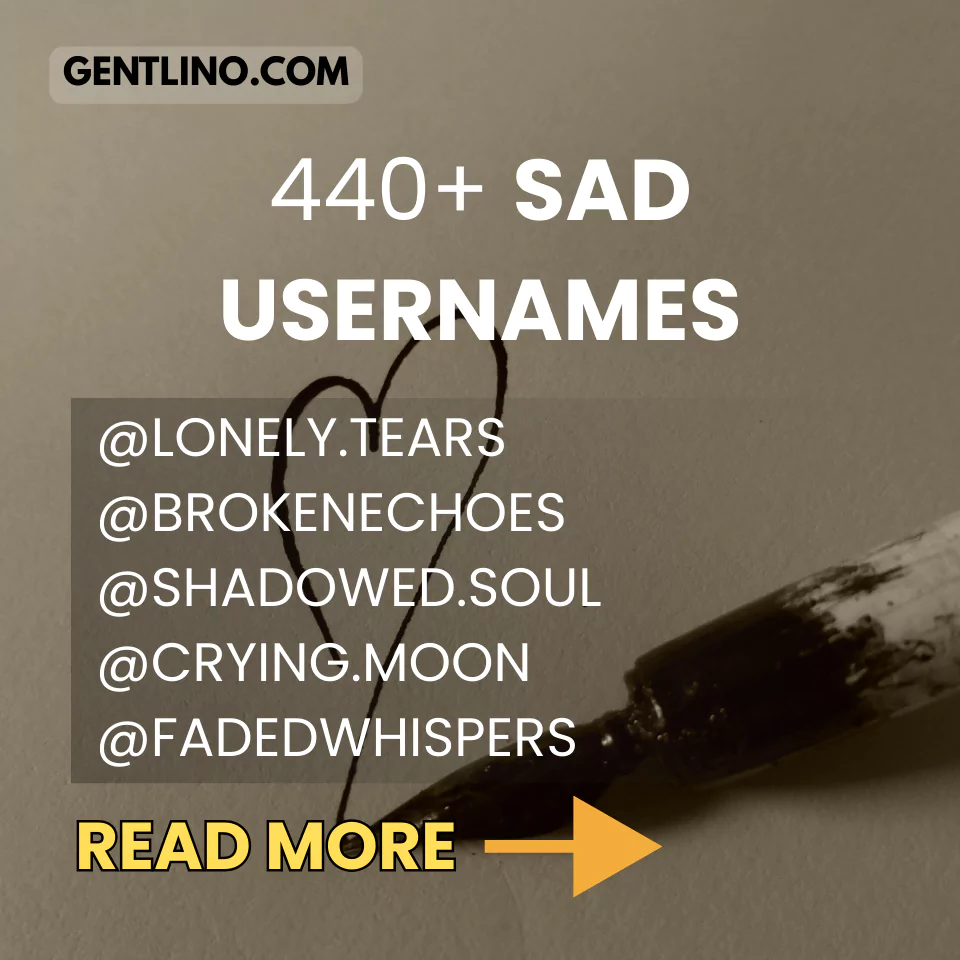435 Lonely Sad Names For FB